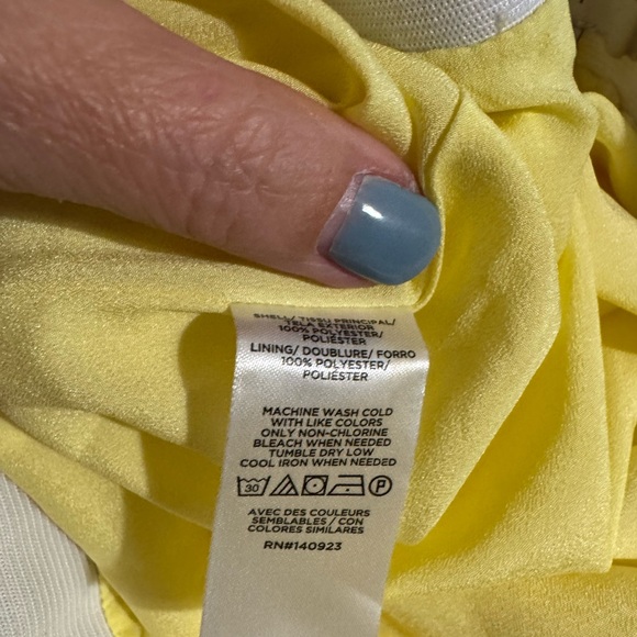 Loft Butter Yellow Satin Bias Midi Skirt LP- New without tags - Picture 6 of 8